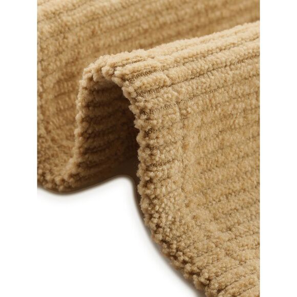 Plus Size Long Sleeve Button Down Blouses Loose Shacket Jacket Khaki - Picture 5 of 6